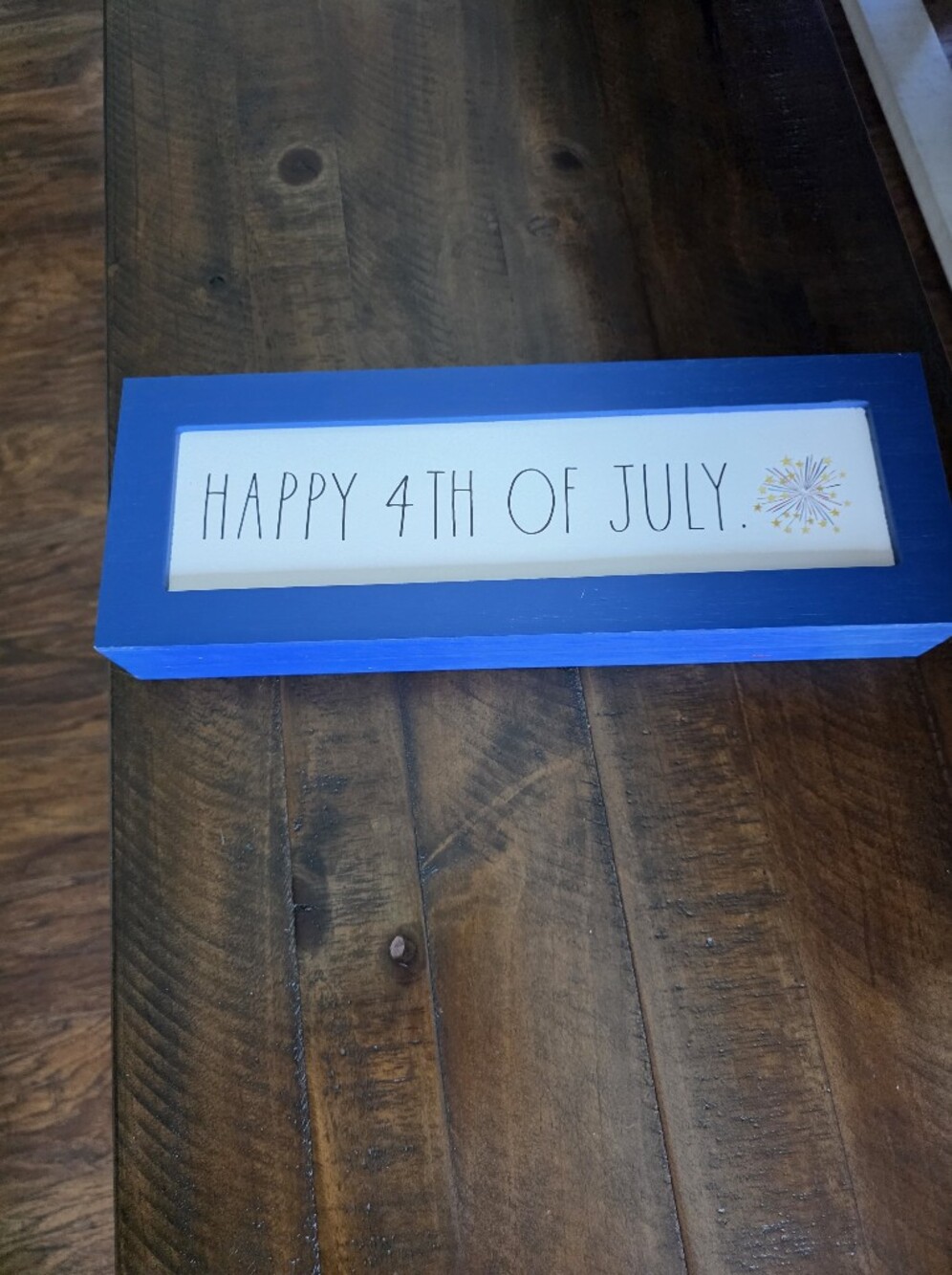 Rae Dunn Happy 4th of July Sign
